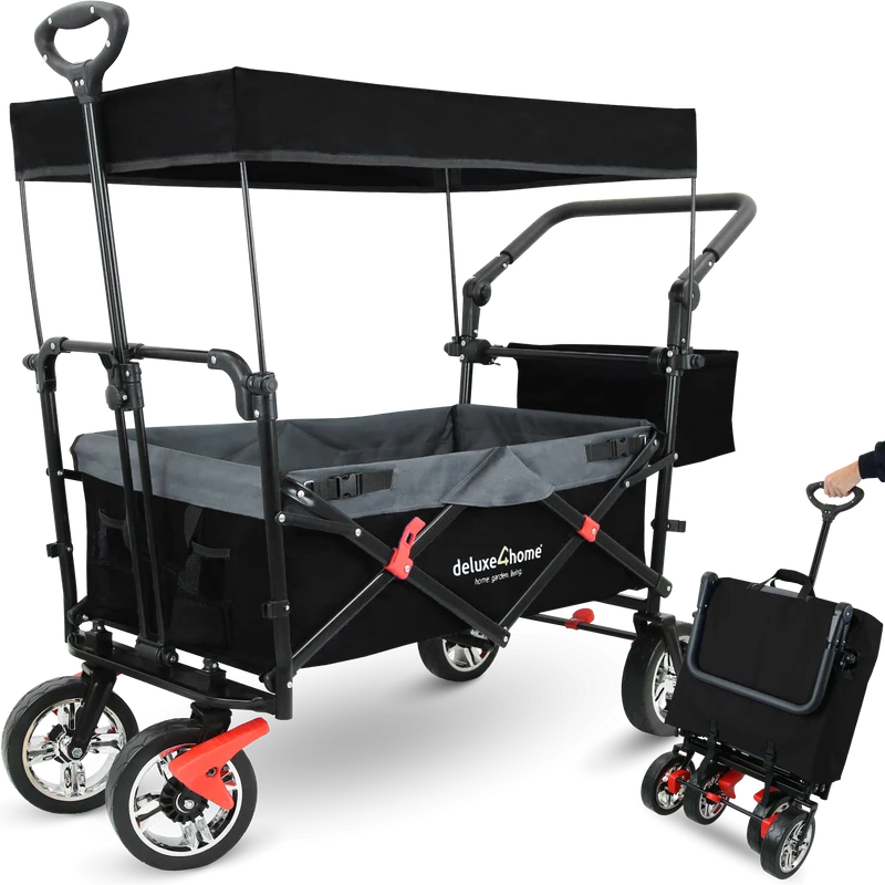 Bollerwagen | Transportwagen faltbar mit Dach