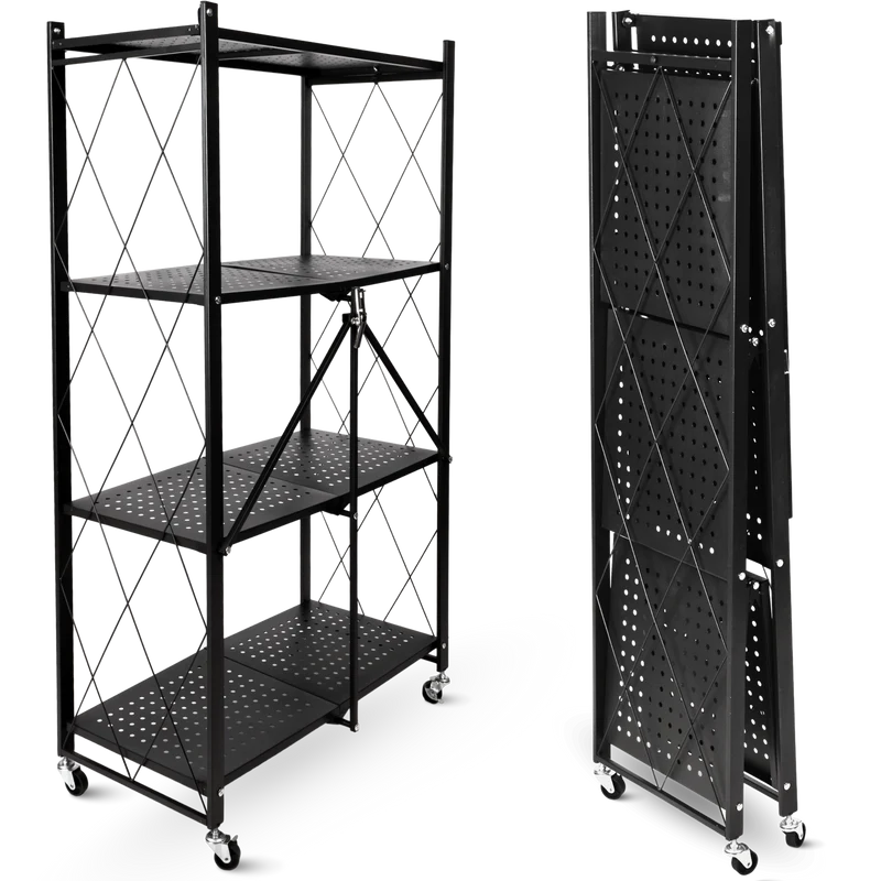 Klappbares Regal mit 4 Etagen 72x34x127 cm