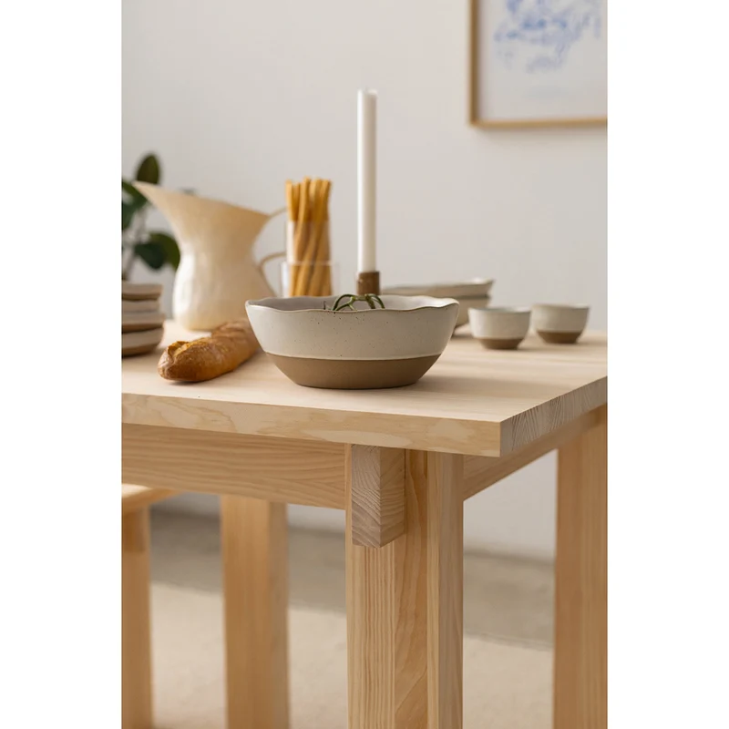 Pals dining table made of solid pine wood 90 x 90 cm