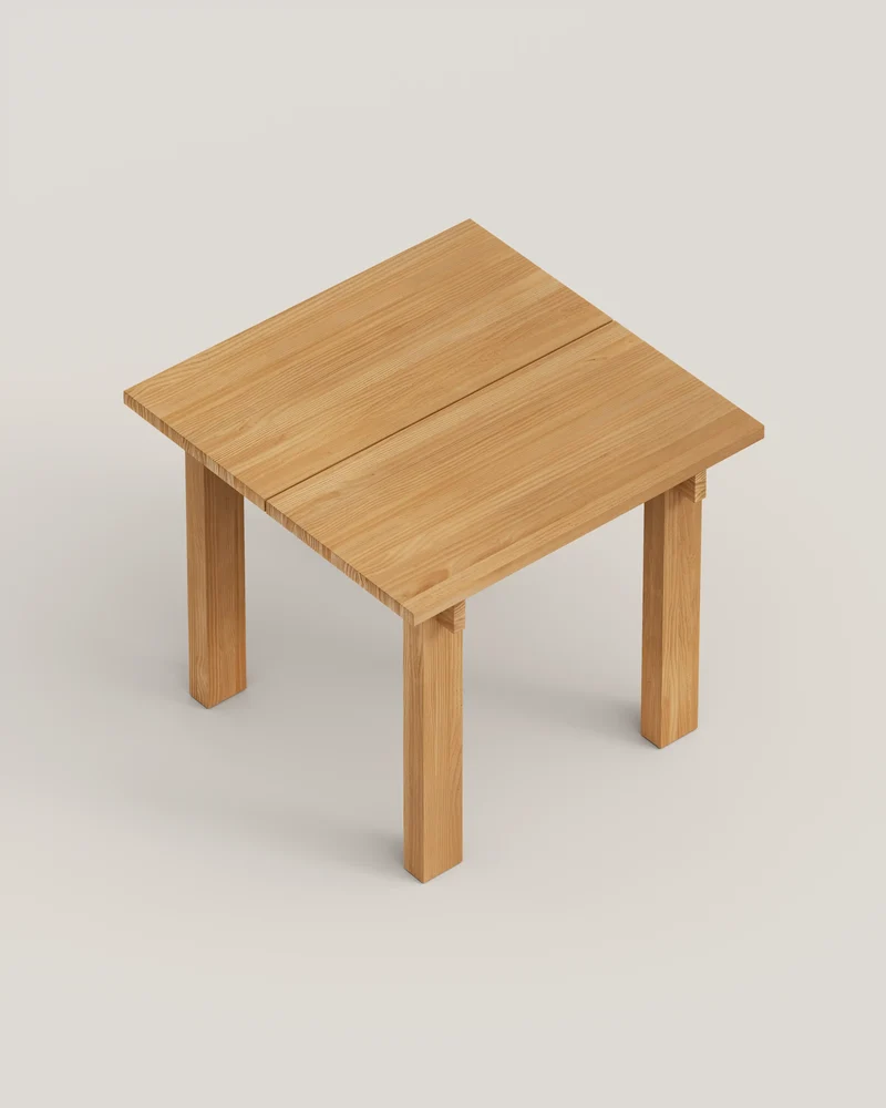 Pals dining table made of solid pine wood 90 x 90 cm
