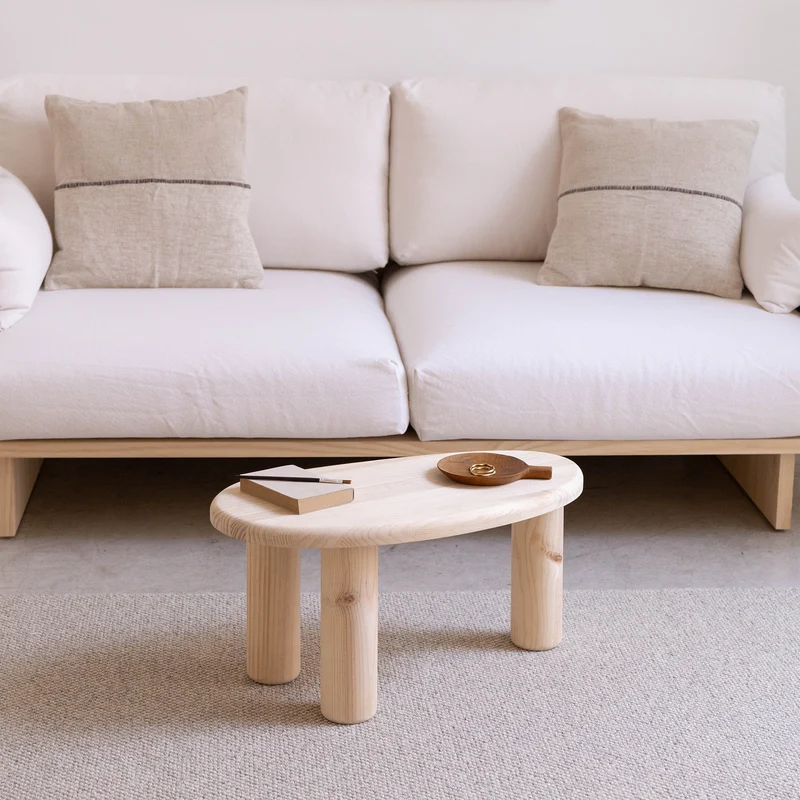 Tuna - Coffee table in pine wood 62 cm