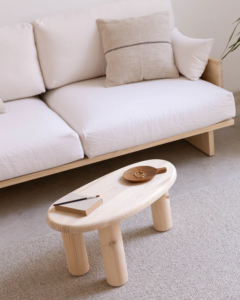 Tuna - Coffee table in pine wood 62 cm