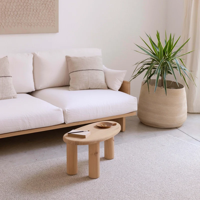 Tuna - Coffee table in pine wood 62 cm