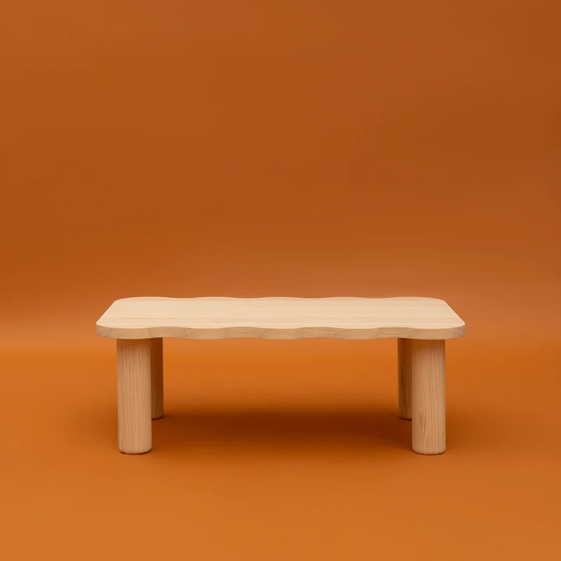 Palamos - Coffee table in solid pine wood 100 cm
