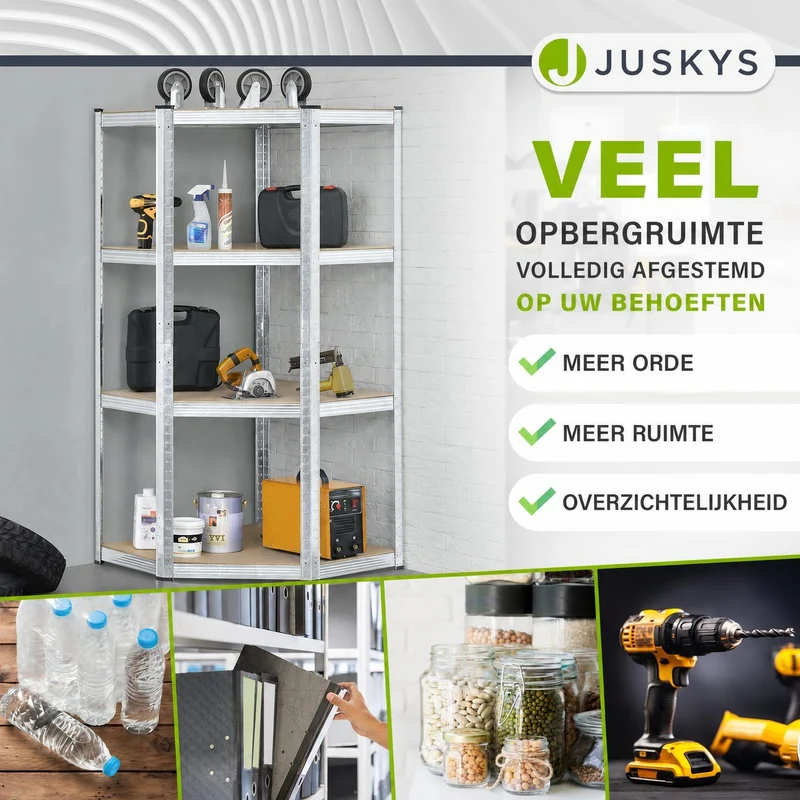 Eckregal Corner Easy 160 x 75 x 40-75 cm