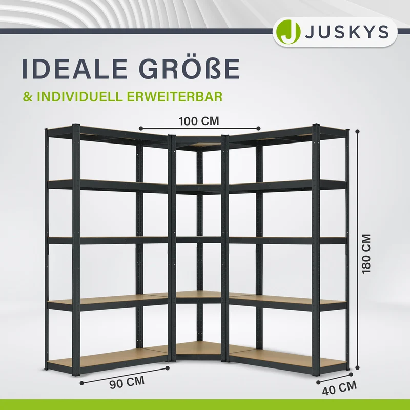 3er Regalsystem 1 Corner & 2 Basic