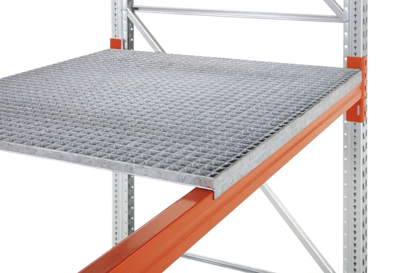 Gitterrostboden MULTIPAL Breite 182 cm in zwei Tiefen Fachlast 3.000 kg