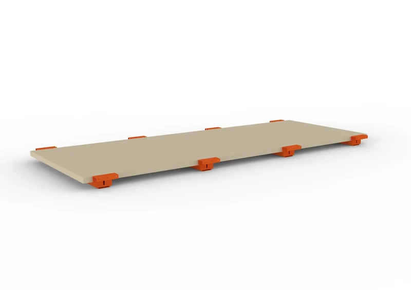 Spanplattenboden MULTIPAL Breite 270 cm in zwei Tiefen und Stärken