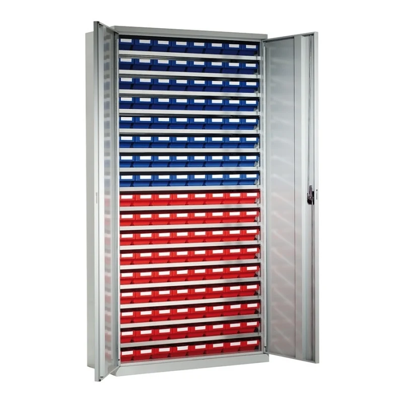 Systemschrank mit Lagersichtkästen KAPPES | Modell 3 | 136 Kästen | 1950× 1000 x 410 (500) mm