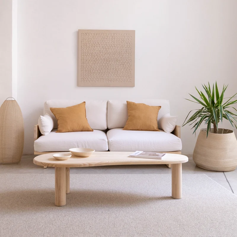 Tramadiu - Coffee table in pine wood 130 cm