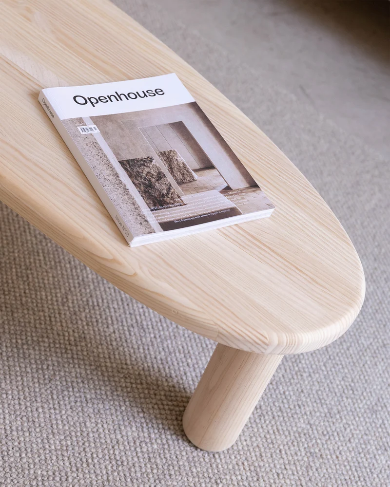 Tramadiu - Coffee table in pine wood 130 cm