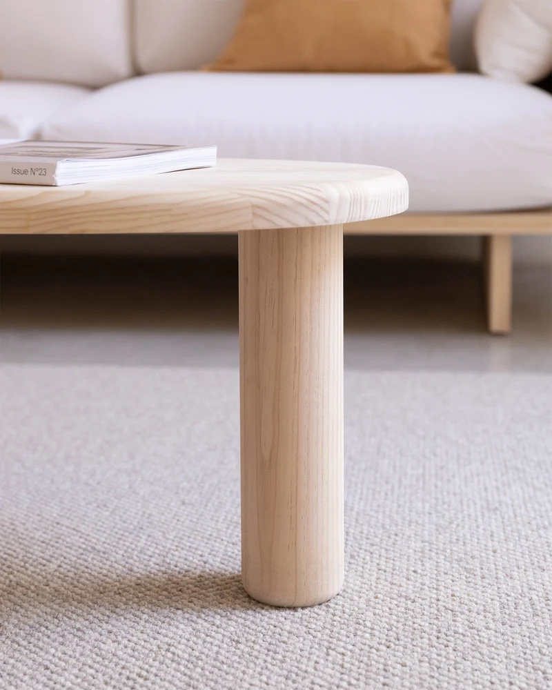 Tramadiu - Coffee table in pine wood 130 cm