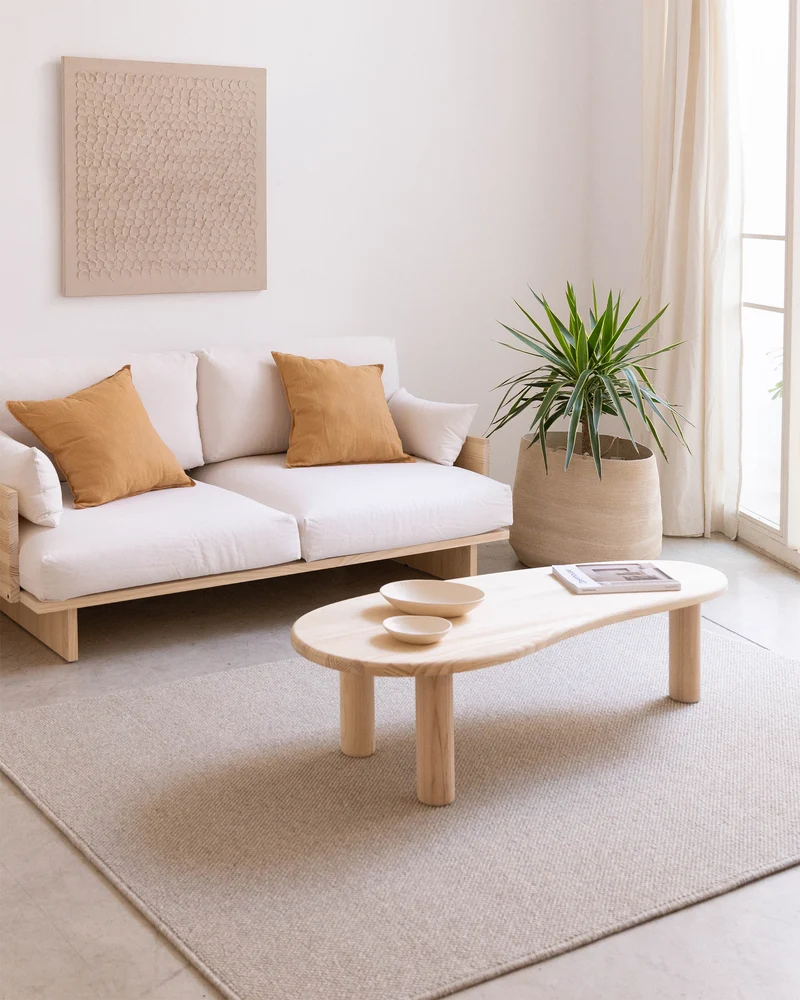 Tramadiu - Coffee table in pine wood 130 cm