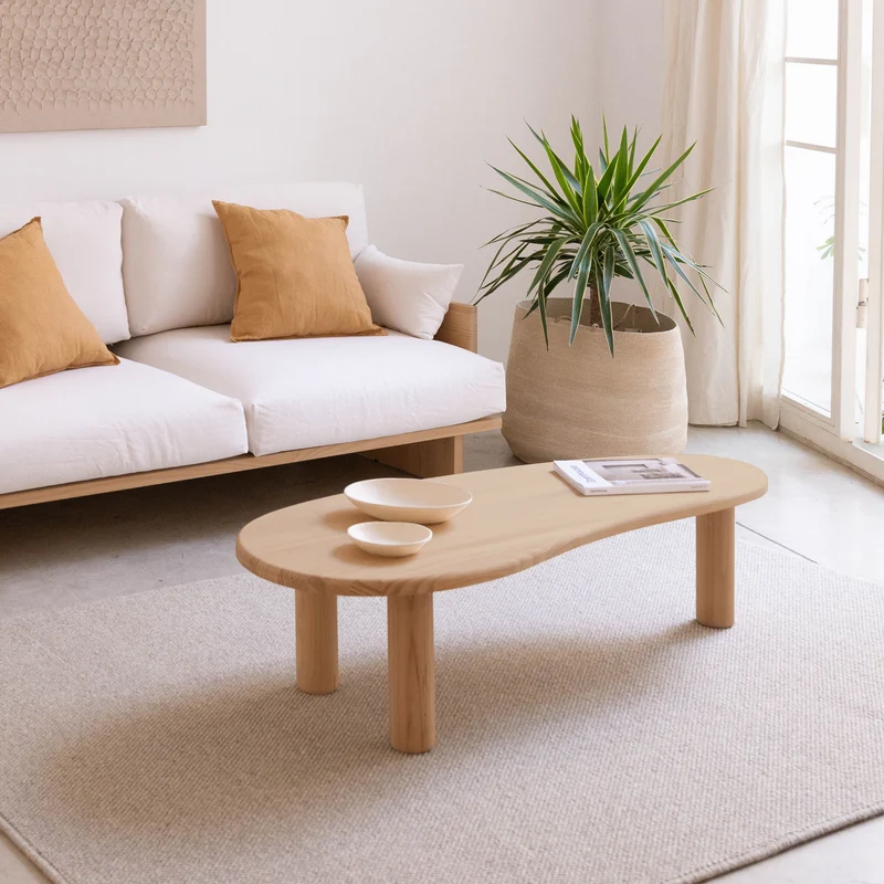 Tramadiu - Coffee table in pine wood 130 cm