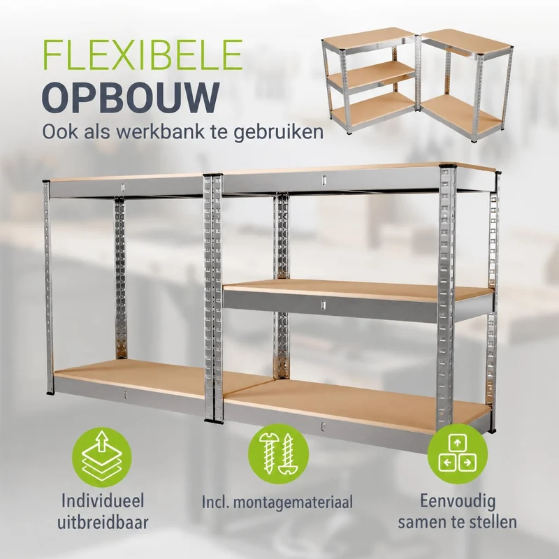 Lagerregal Easy 2er Set 160 x 80 x 40 cm
