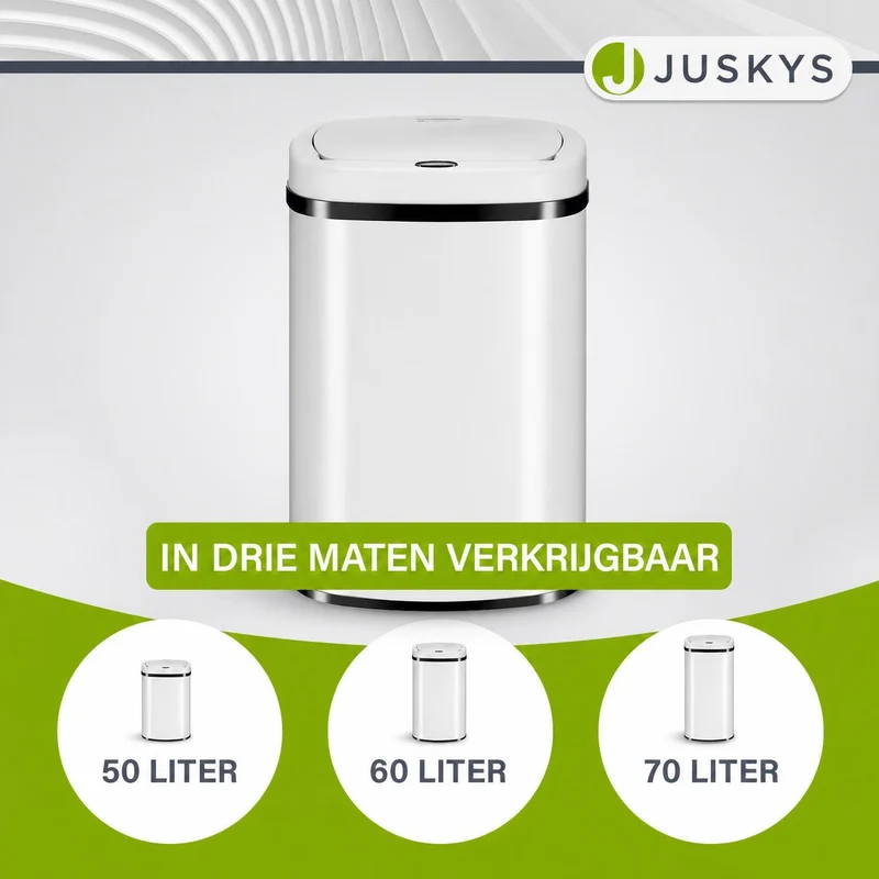 Rechteckiger Mülleimer mit Sensor