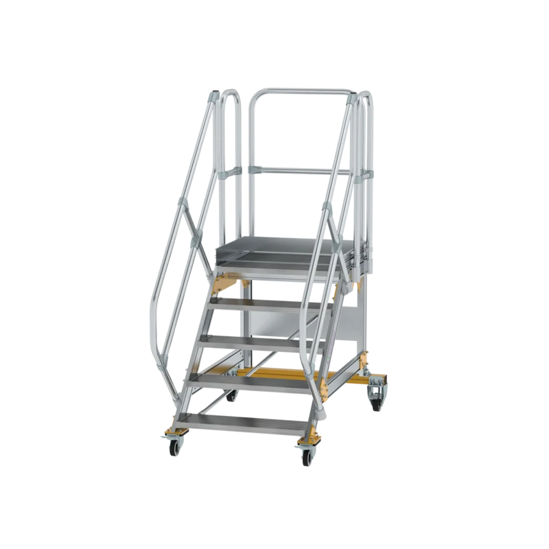 Plattformtreppe 45° fahrbar von MUNK Stufenbreite 800 mm