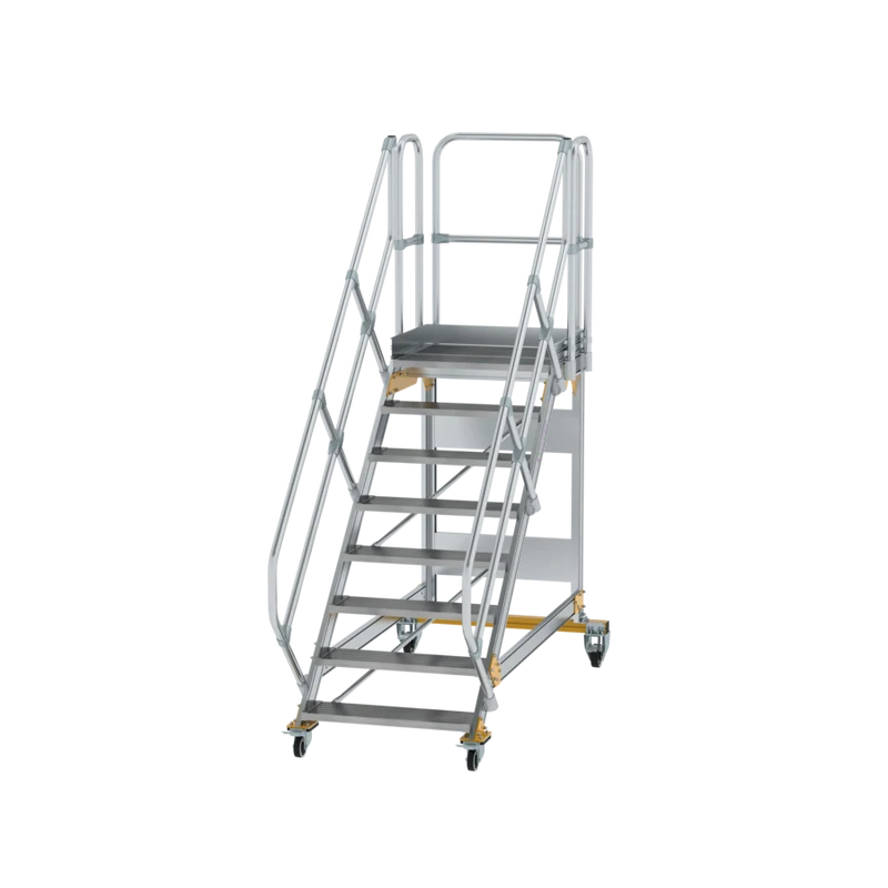 Plattformtreppe 45° fahrbar von MUNK Stufenbreite 800 mm