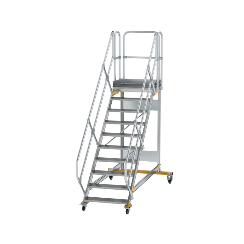 Plattformtreppe 45° fahrbar von MUNK Stufenbreite 800 mm