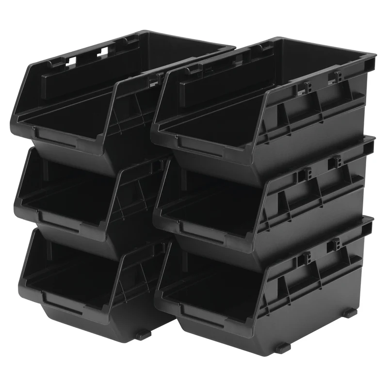 BUNKER Load-Up Stack Storage Bin Set (6 Piece)