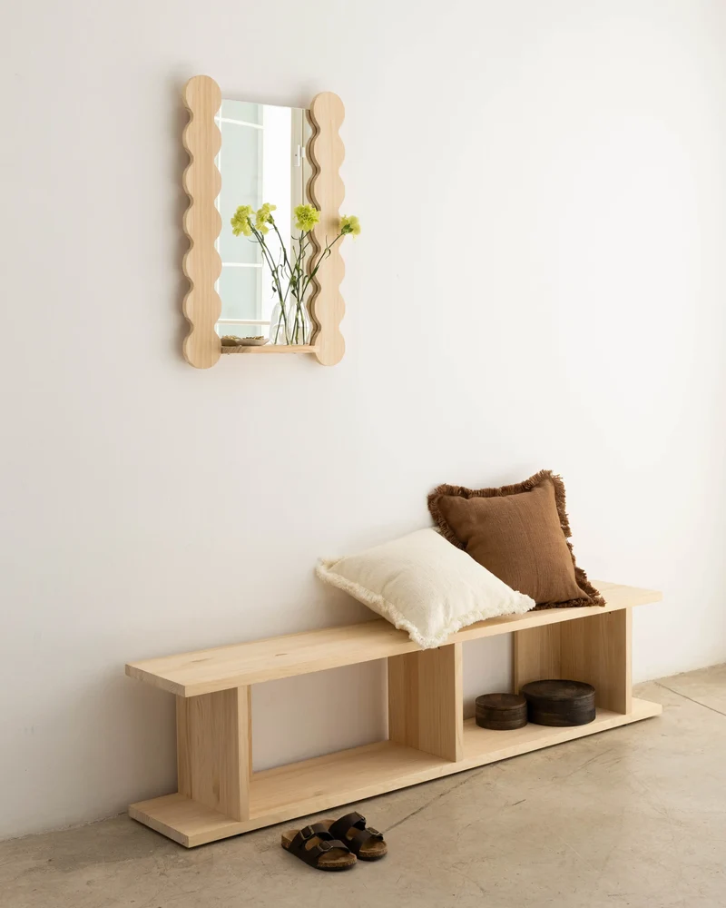 Saladeta solid wood mirror 52 x 77 cm