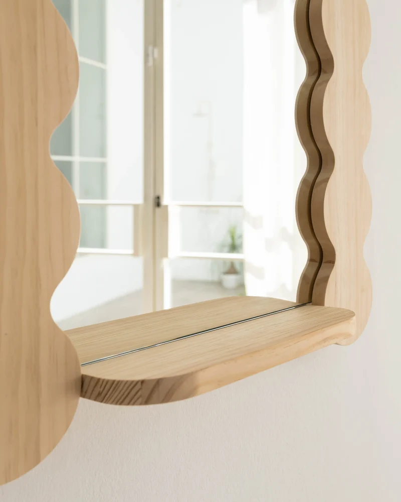 Saladeta solid wood mirror 52 x 77 cm