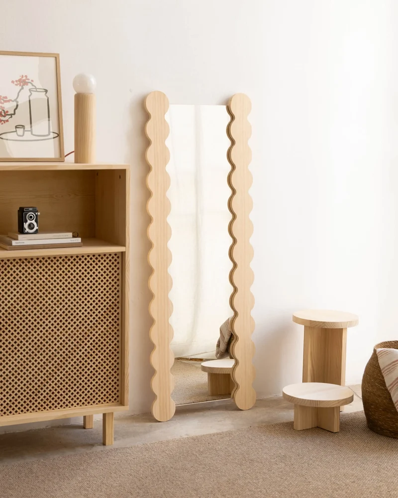 Salada solid wood mirror 52 x 143 cm