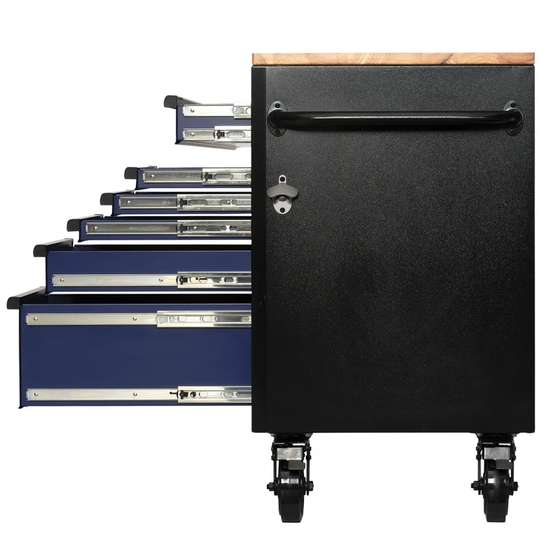 BUNKER 15 Drawer Workbench Roller Tool Cabinet, 61"
