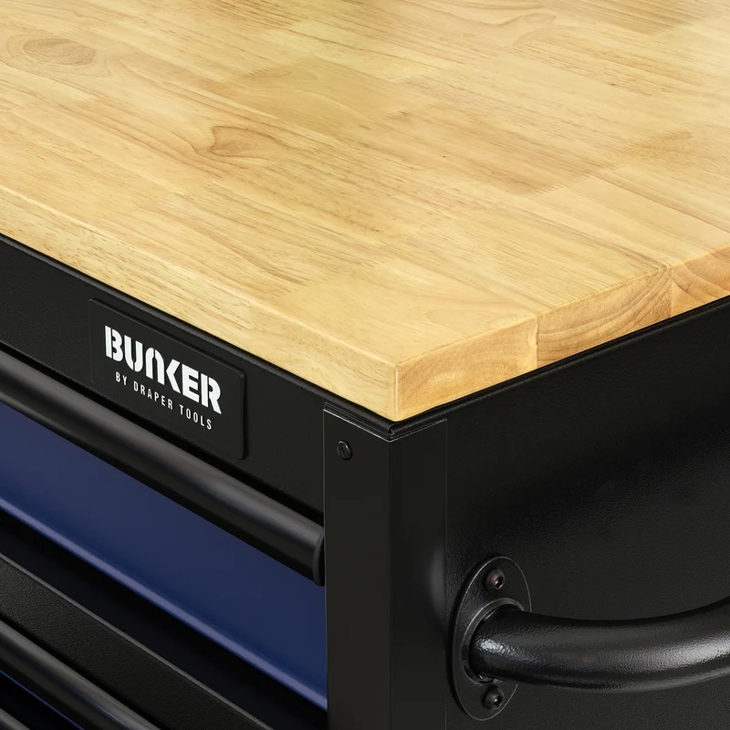 BUNKER 15 Drawer Workbench Roller Tool Cabinet, 61"