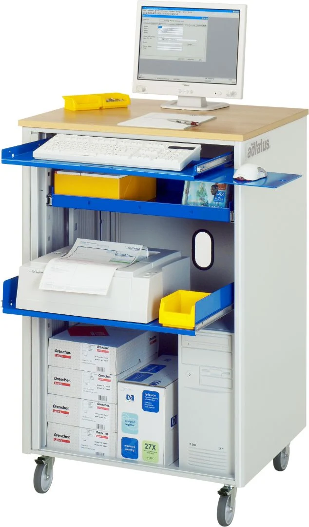 Computer-Station von Rau | Fahrbar mit Rollen