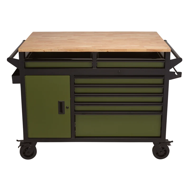BUNKER Multi-Functional Workbench Roller Tool Cabinet, 14 Drawer, 48"