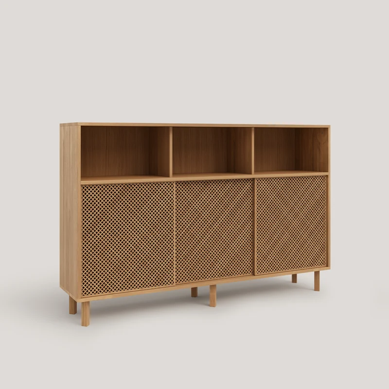 Sideboard Mundina in pine with 3 doors 180 cm