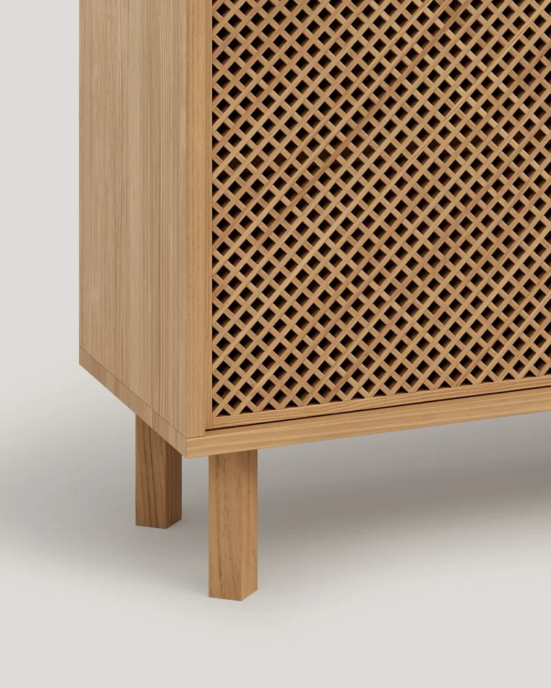Sideboard Mundina in pine with 3 doors 180 cm