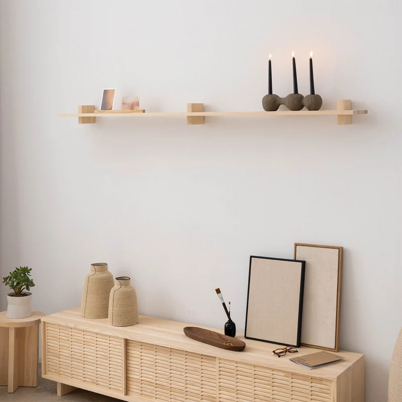 Deyá individual wall shelf from 90 cm to 180 cm