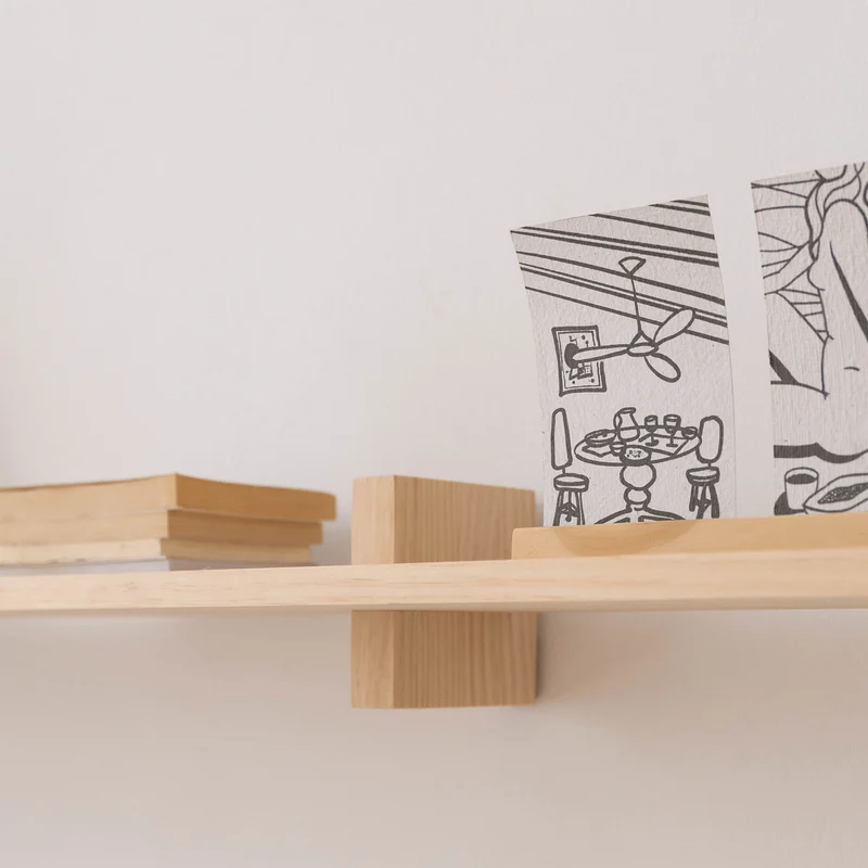 Deyá individual wall shelf from 90 cm to 180 cm