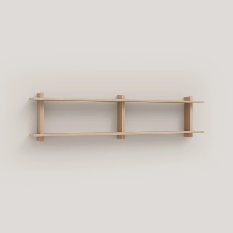 Double wall shelf Soller 90 cm to 180 cm