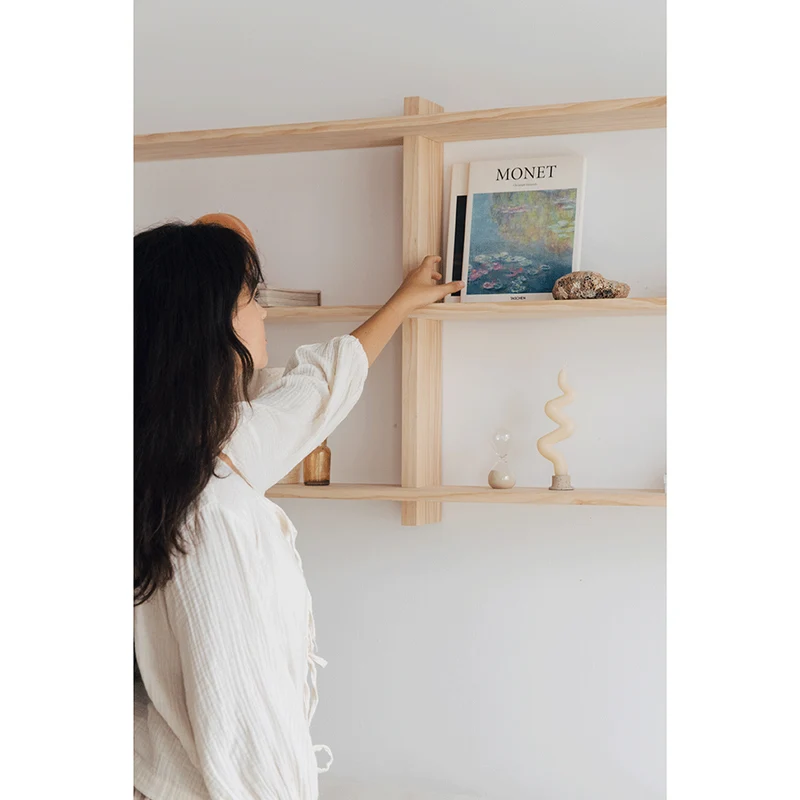 Miramar floating triple shelf from 90 cm to 180 cm