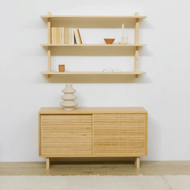 Miramar floating triple shelf from 90 cm to 180 cm