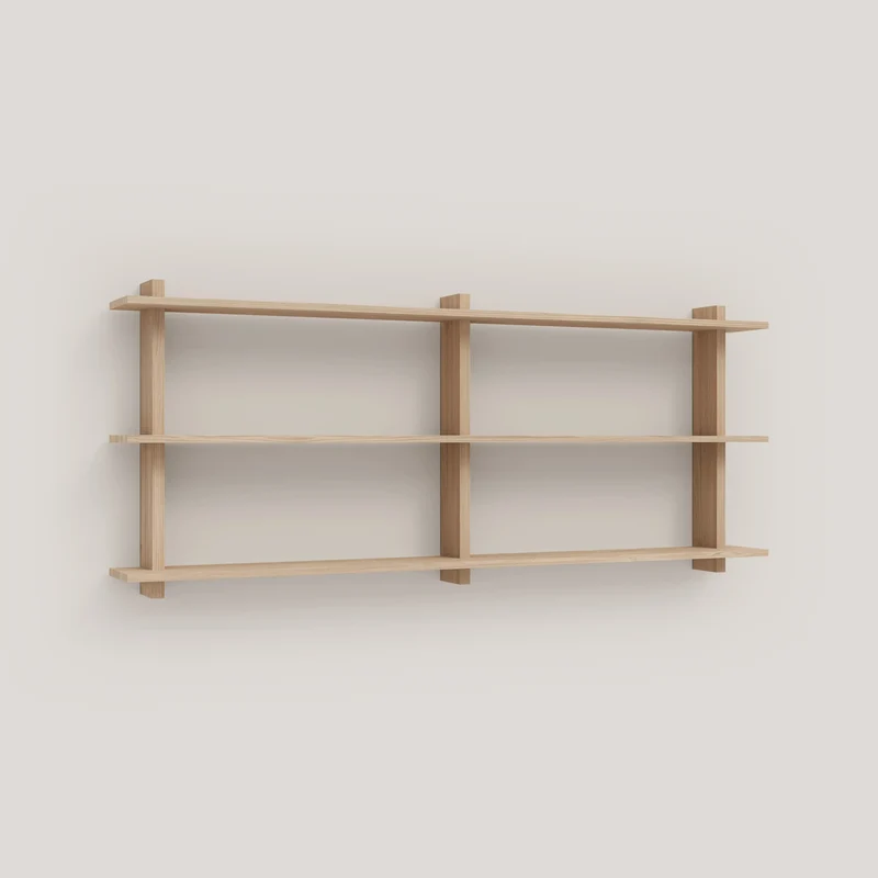 Miramar floating triple shelf from 90 cm to 180 cm