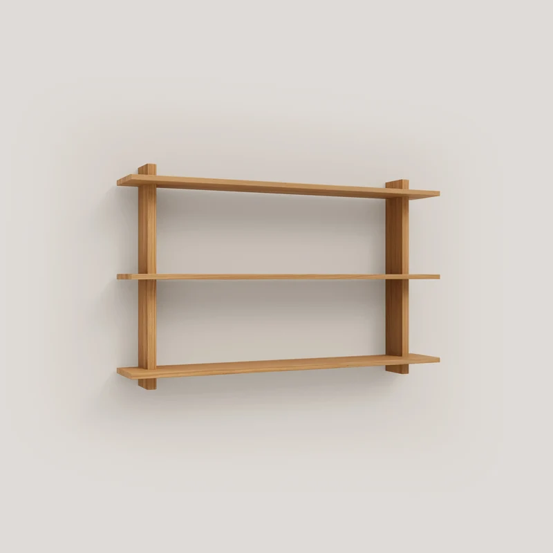 Miramar floating triple shelf from 90 cm to 180 cm