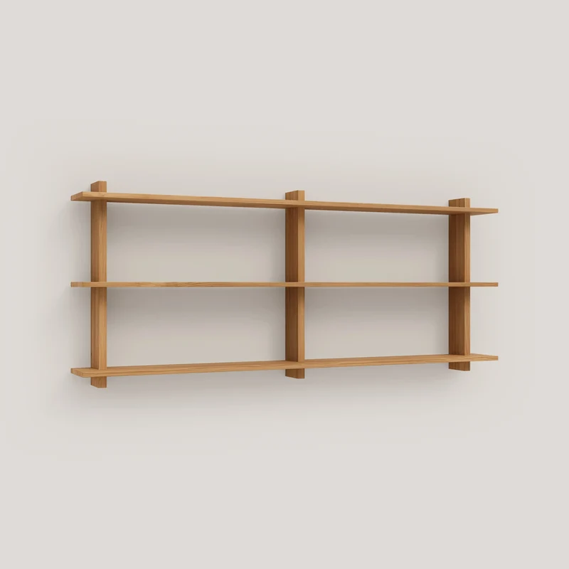 Miramar floating triple shelf from 90 cm to 180 cm