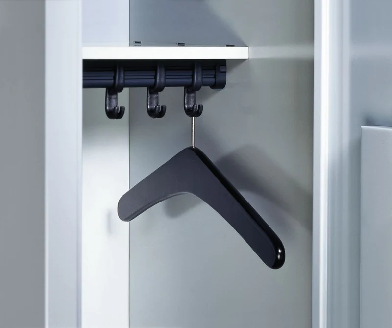 Offene Garderobe mit Fächerschränken – robuste Stahlgarderobe, 20 Fächer