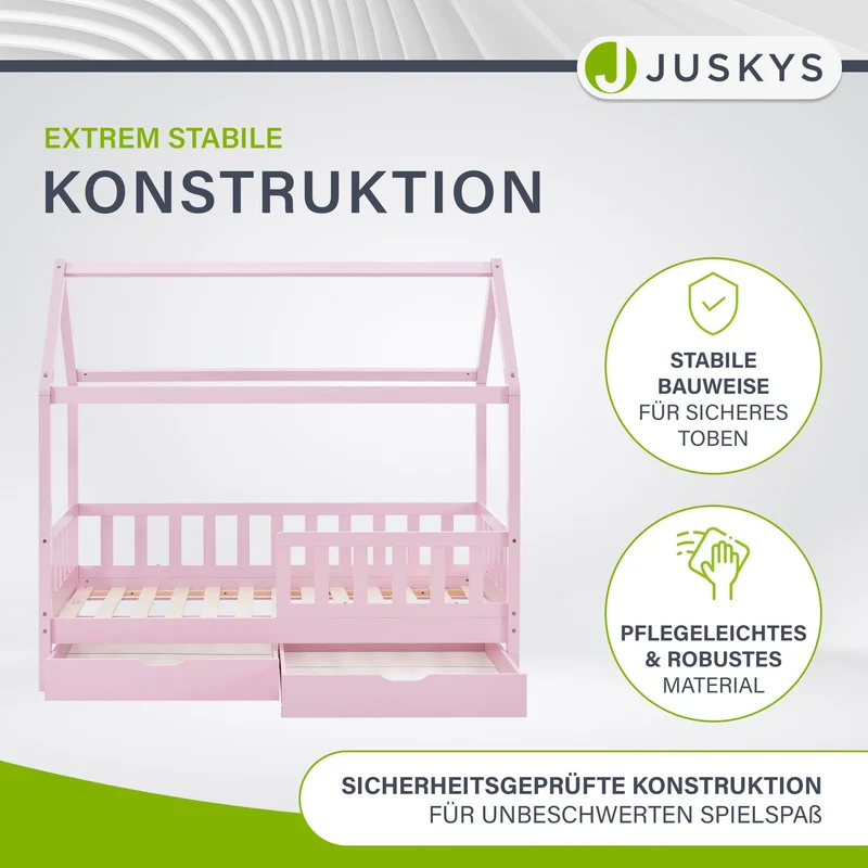 Kinderbett Marli 80 x 160 cm mit Bettkasten