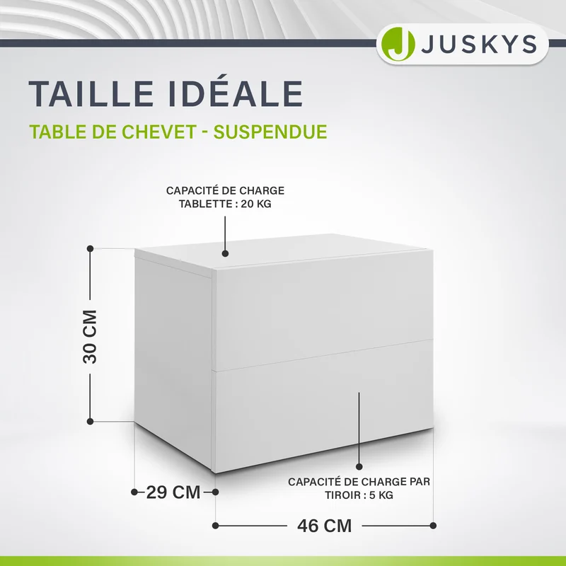 Wandschrank Nachttisch hängend