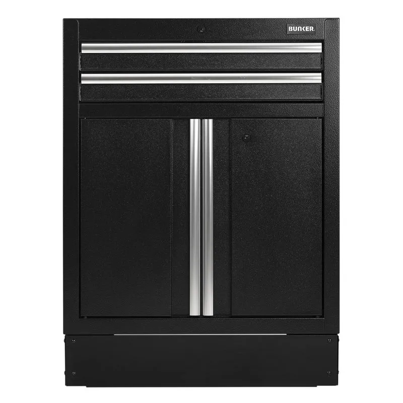 BUNKER Modular Floor Cabinet, 2 Drawer, 2 Door, 680mm