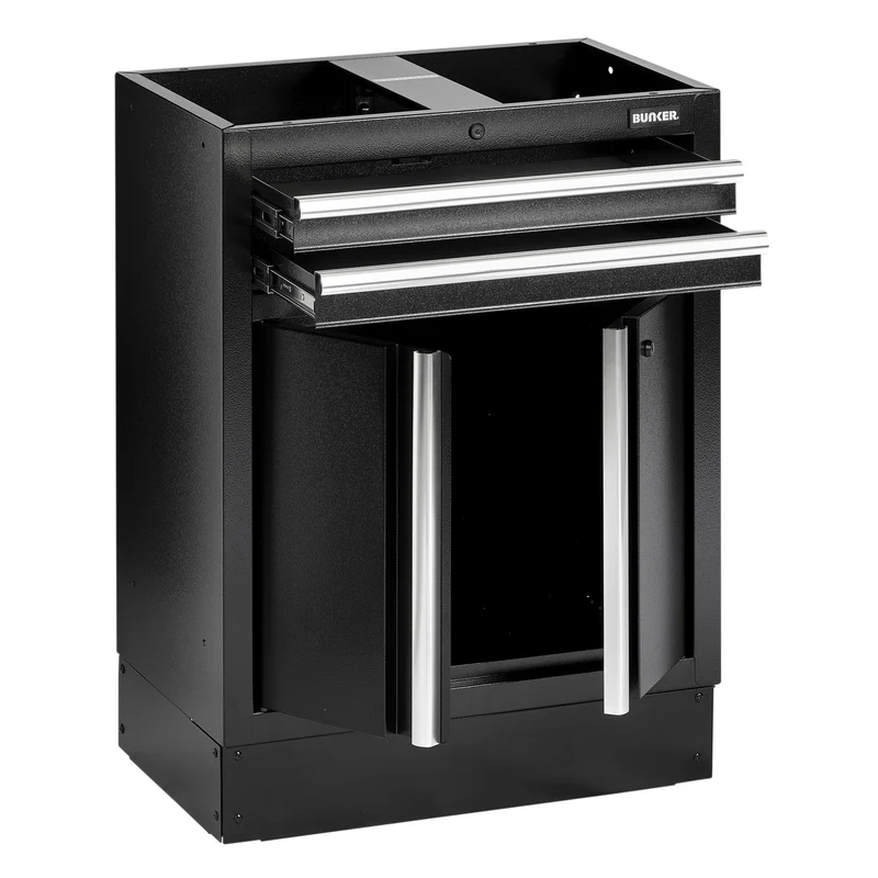 BUNKER Modular Floor Cabinet, 2 Drawer, 2 Door, 680mm