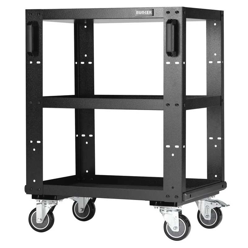 BUNKER Modular 3 Tier Tool Trolley, 646mm