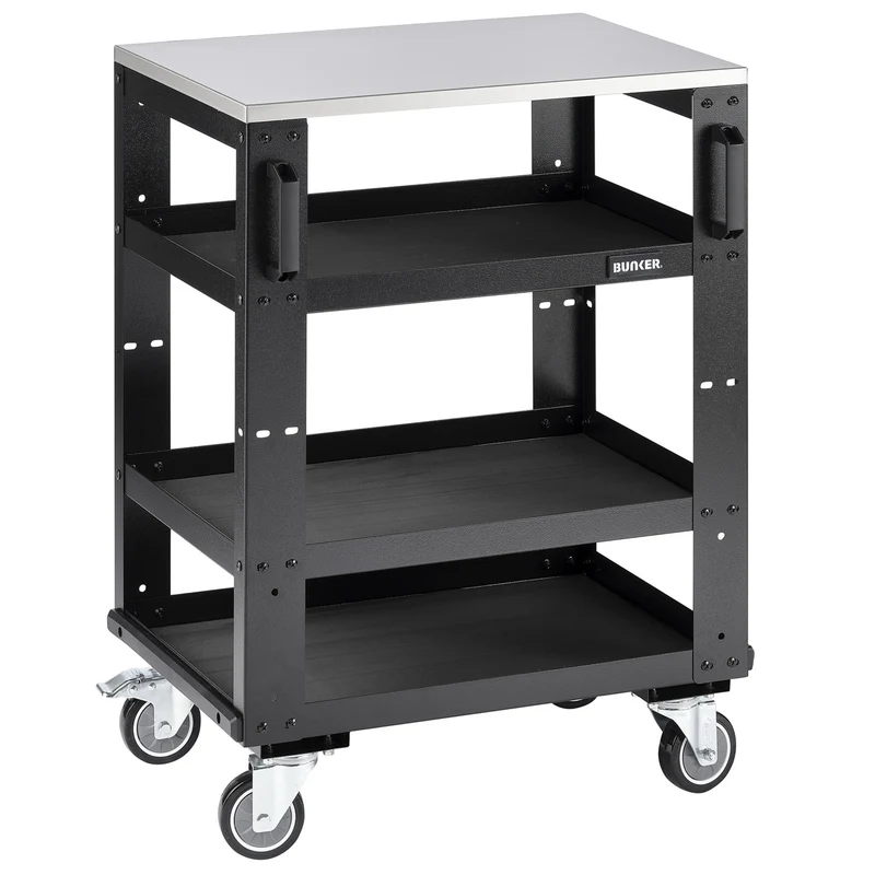 BUNKER Modular 3 Tier Tool Trolley, 646mm