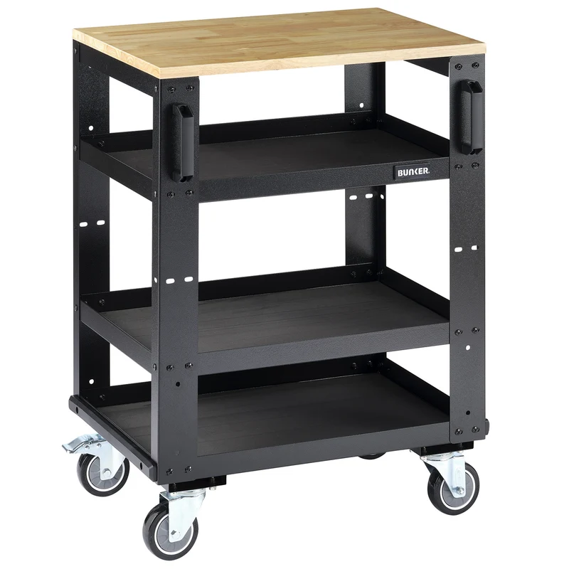 BUNKER Modular 3 Tier Tool Trolley, 646mm