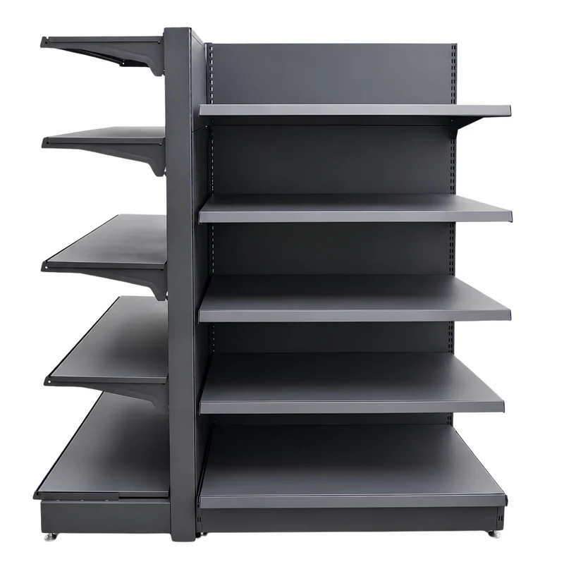 InhandKraft® Kopf- & Gondelregal-Set für Kiosk & Laden - Anthrazit